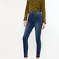 Kancan - Double Waist High Rise Ankle Skinny Jean