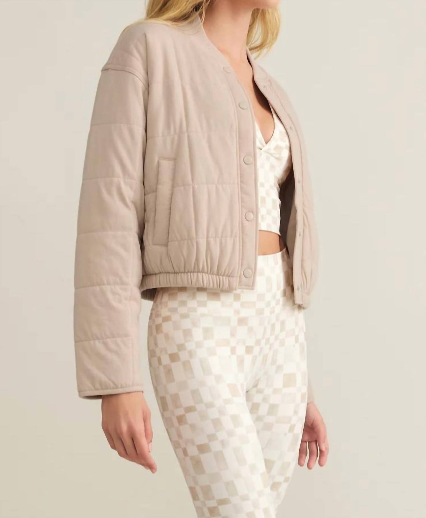 Z Supply - La Jolla Long Sleeve Quilted Jacket