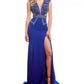 Mac Duggal - Vestido longo com decote profundo