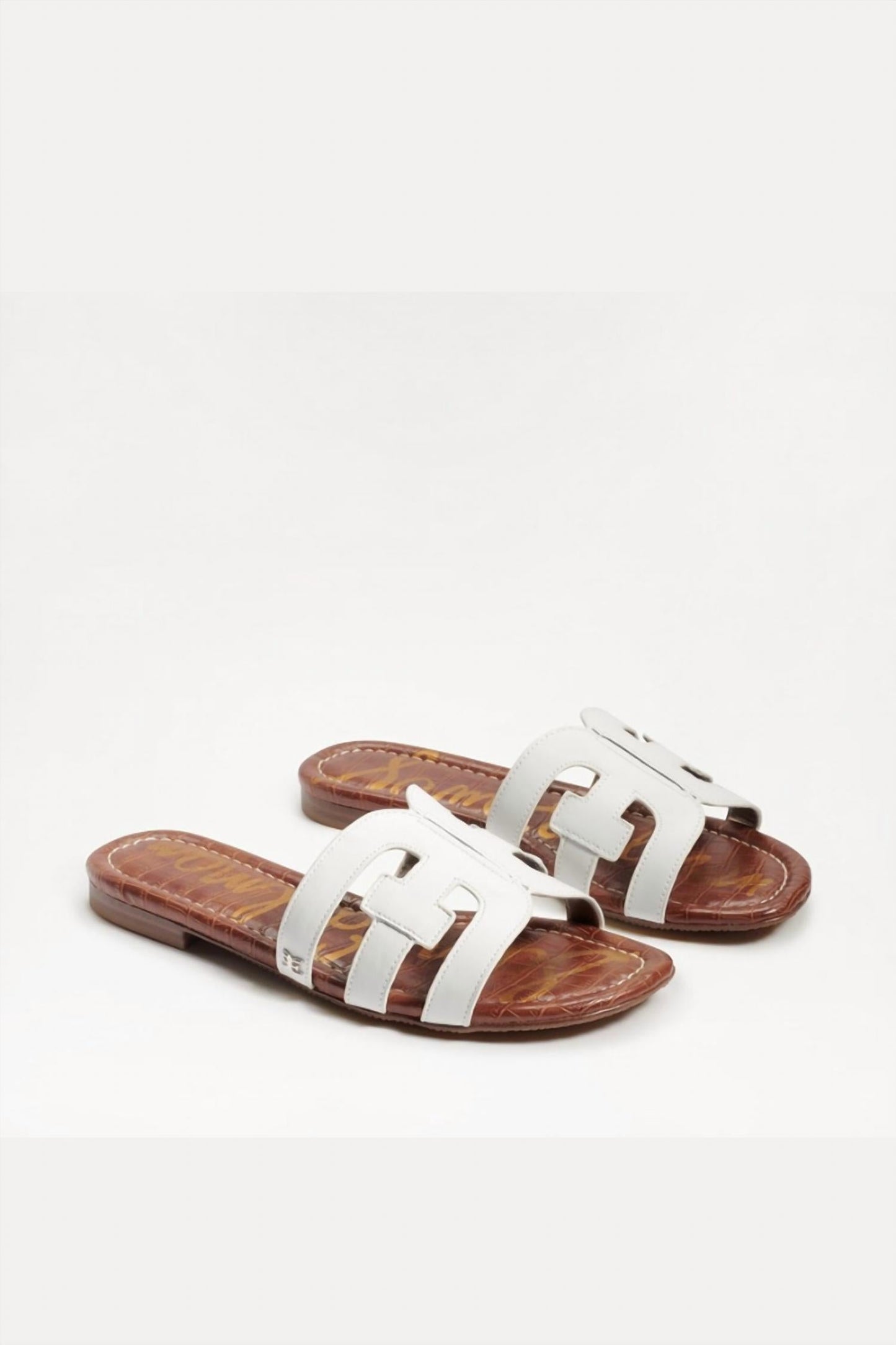 Sam Edelman - Women's Bay Leather Double E Logo Slide Sandal