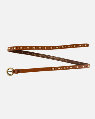 Amsterdam Heritage - Women's Chloe Vintage Studded Skinny Belt