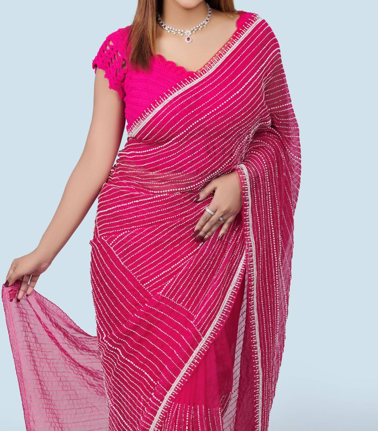 Zaalima Fashion - Radiant Organza Saree