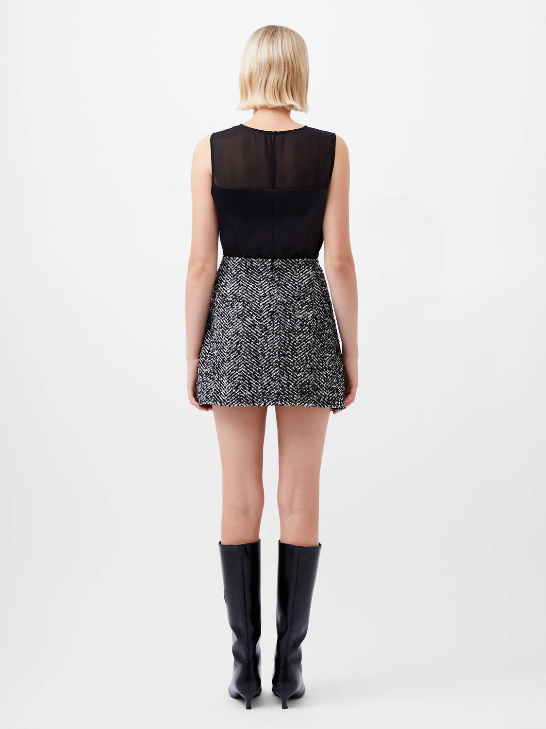French Connection - Chantelle Herringbone Mini Skirt