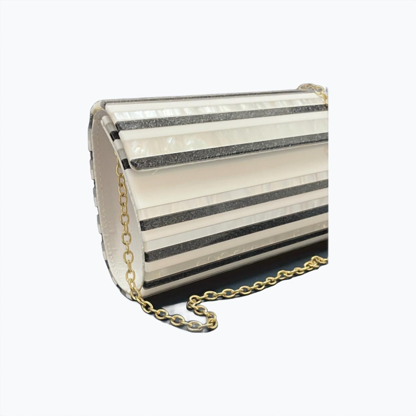42 Gold - Women's Lucite Clutch Bag