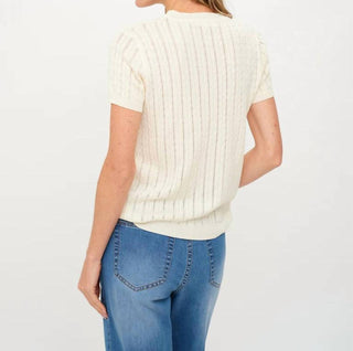 Six/Fifty - Natasha Cable Knit Top