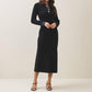 Able - Women's Denim Trim Knit Dress