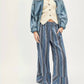 Free People - Days End Linen Stripe Pant