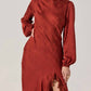 Astr - Ilaria Jacquard Midi Dress
