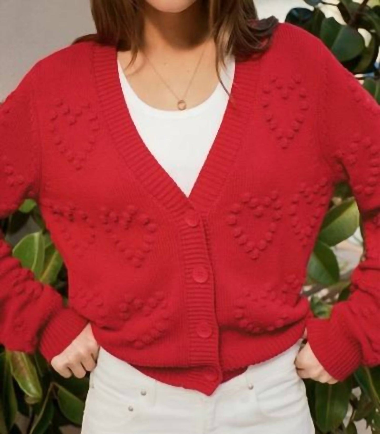 Z Supply - Hearts Embroidered Cardigan
