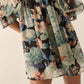 Promesa - Floral Mesh Sweetheart Neck Chiffon Babydoll Dress