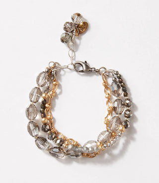 Anne Vaughan - Pulseira de cristal multicamadas feminina