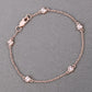 0.45 Carat Genuine Morganite .925 Sterling Silver Bracelet