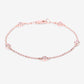0.45 Carat Genuine Morganite .925 Sterling Silver Bracelet