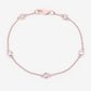 0.45 Carat Genuine Morganite .925 Sterling Silver Bracelet