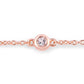 0.45 Carat Genuine Morganite .925 Sterling Silver Bracelet