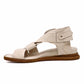 All Black - Women's Cross & Band Softy Sandal