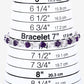 6.59 Carat Genuine Amethyst and White Diamond .925 Sterling Silver Bracelet