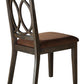 Jameson Side Chair Set of 2 Brown Espresso