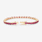 9.18 Carat Genuine Ruby 10K Yellow Gold Bracelet