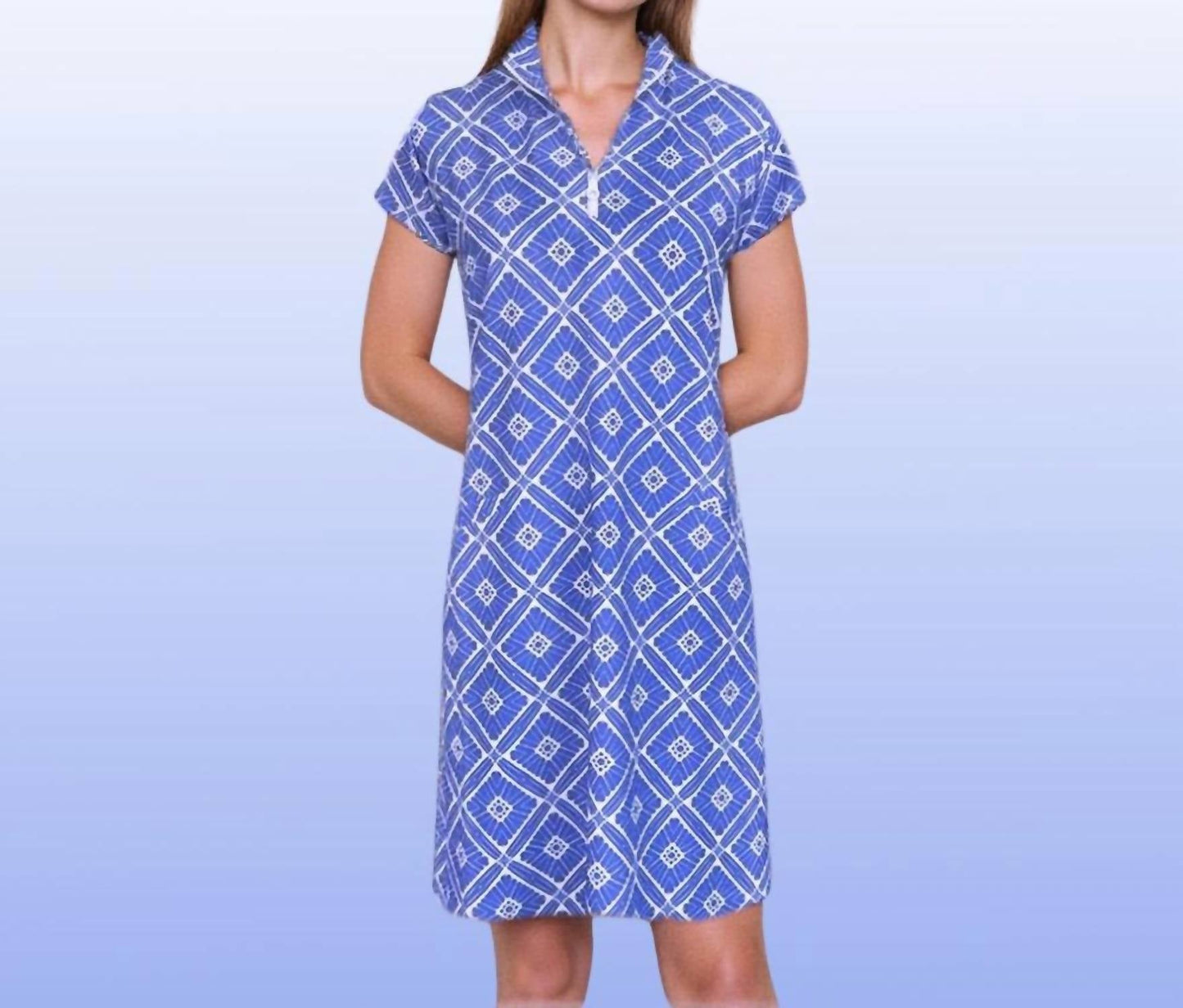 Katherine Way - Annapolis Cap Sleeve Polo Dress