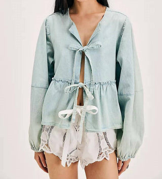 Blusa jeans Brunch Babe da Free People
