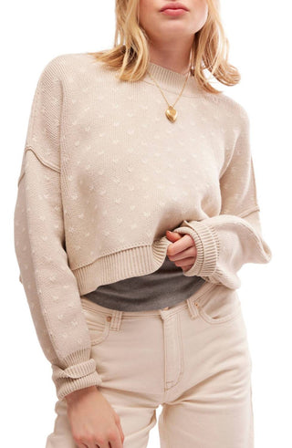 Free People - Pulôver curto com estampa Easy Street