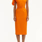 Oscar De La Renta - Women's Drape Neck Detail Slit Dress