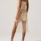Astr - Messina Beaded Pearl Midi Illusion Skirt