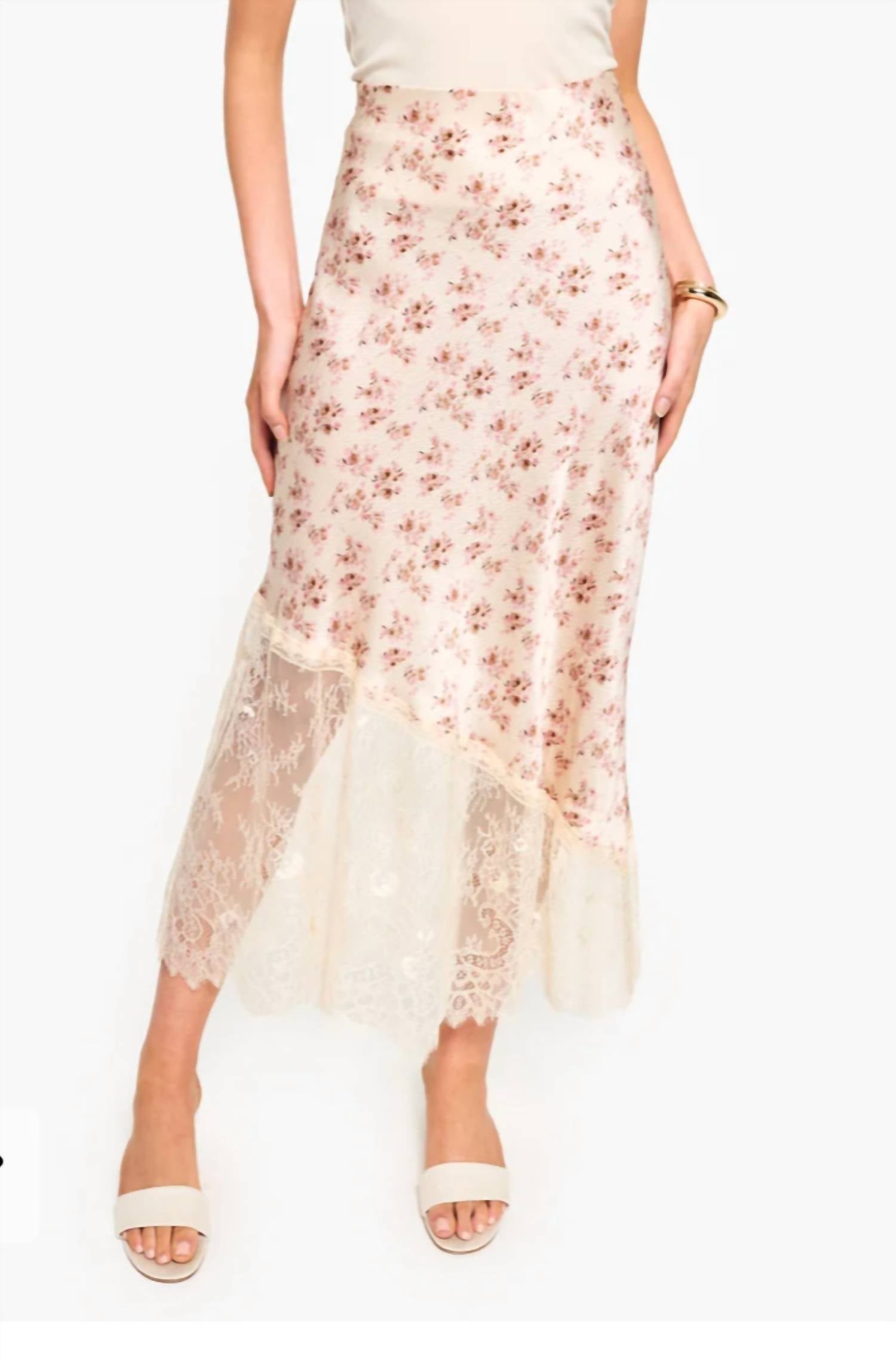 Cami Nyc - FLORIAN HAMMERED SILK SKIRT DUTCH FIELDS
