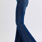 Judy Blue - Rhinestone Side Panel Detail Flare Jeans
