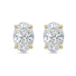 Diana M Jewels - 4.00 Cts Lab Grown Oval Cut Stud Earrings