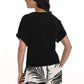 Frank Lyman - Tropical Leaf Print Top