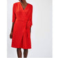 Topshop - Batwing Wrap Midi Casual Wear To Work Dress