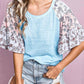 Bibi - Floral Sleeve Top