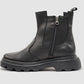 Kcr Group - Women's Modern Insulated Zip-up Chelsea Leather Boots