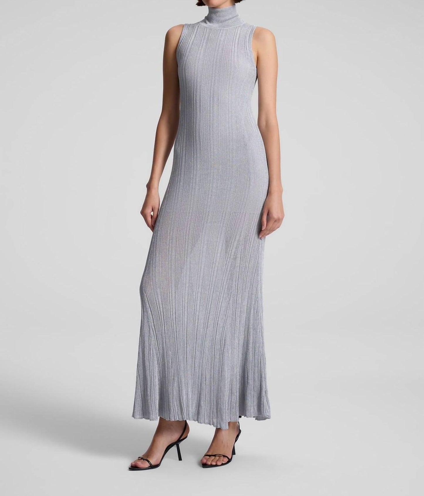 ALC - Vestido longo de malha metálica Arden