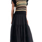 Elan - Crew Neck Woven Midi Dress