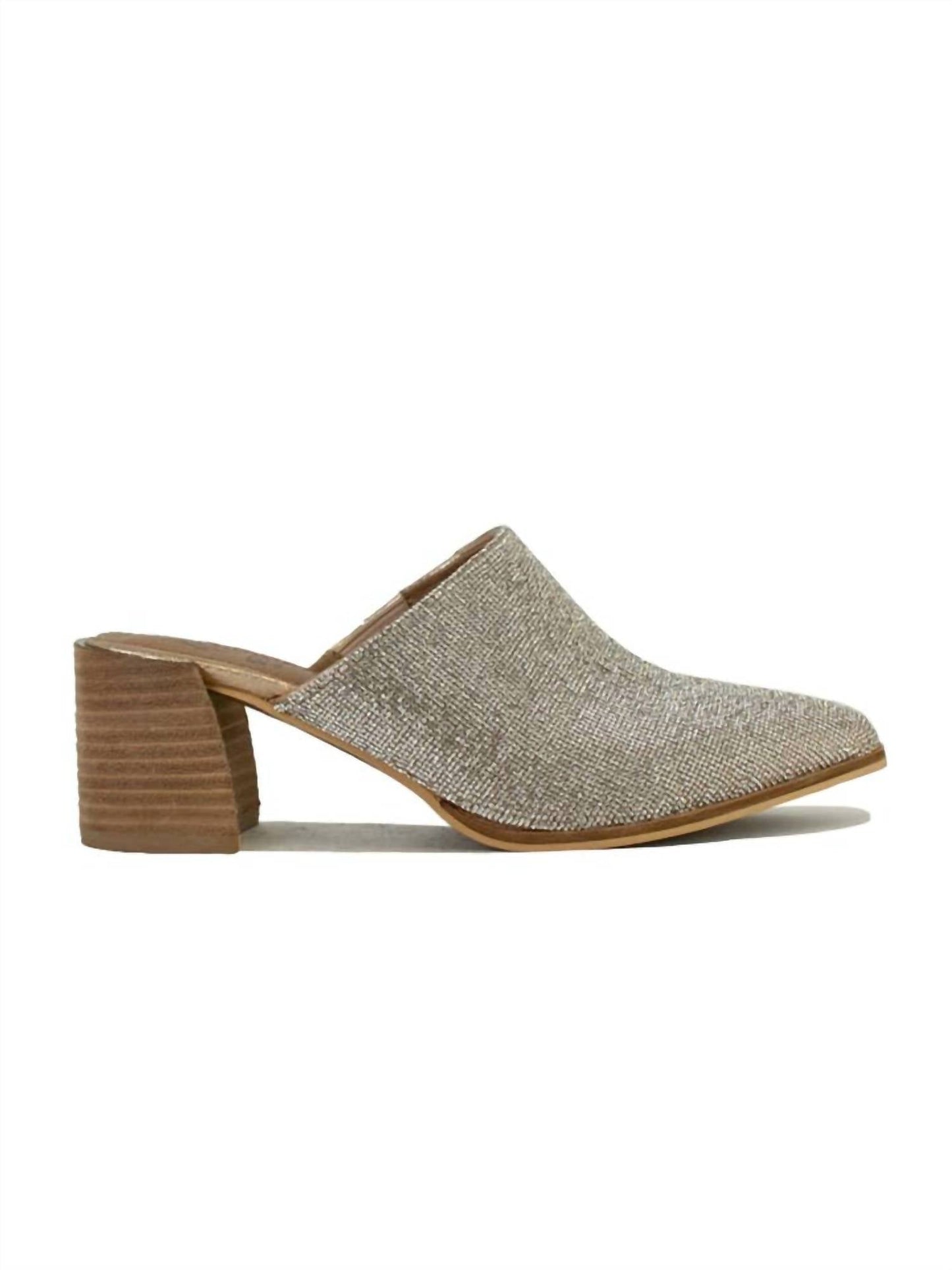 Beast Fashion - Women's Stephanie Rhinestone Mule