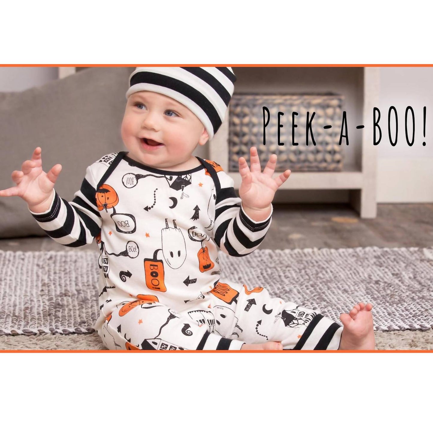 Tesa Babe - Tesa Babe "Peek-A-Boo!" Halloween Romper for Baby Girls and Baby Boys