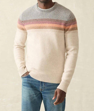 Faherty - Camiseta Donegal Ombré com gola redonda