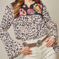 Andree By Unit - Embroidered Bell Sleeve Top