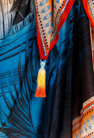 Agua Bendita - Marine Shaka Sarong Cover Up