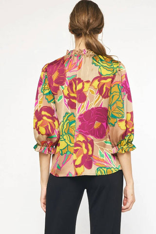 Entro - Floral Print Blouse