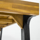 Acacia Wood Patio Dining Table, 69'L Rectangle Outdoor Table
