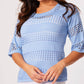 Angel Apparel - Crochet 3/4 Sleeve Top
