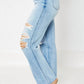 Judy Blue - Rigid 90’s Destroy Straight Leg Jeans