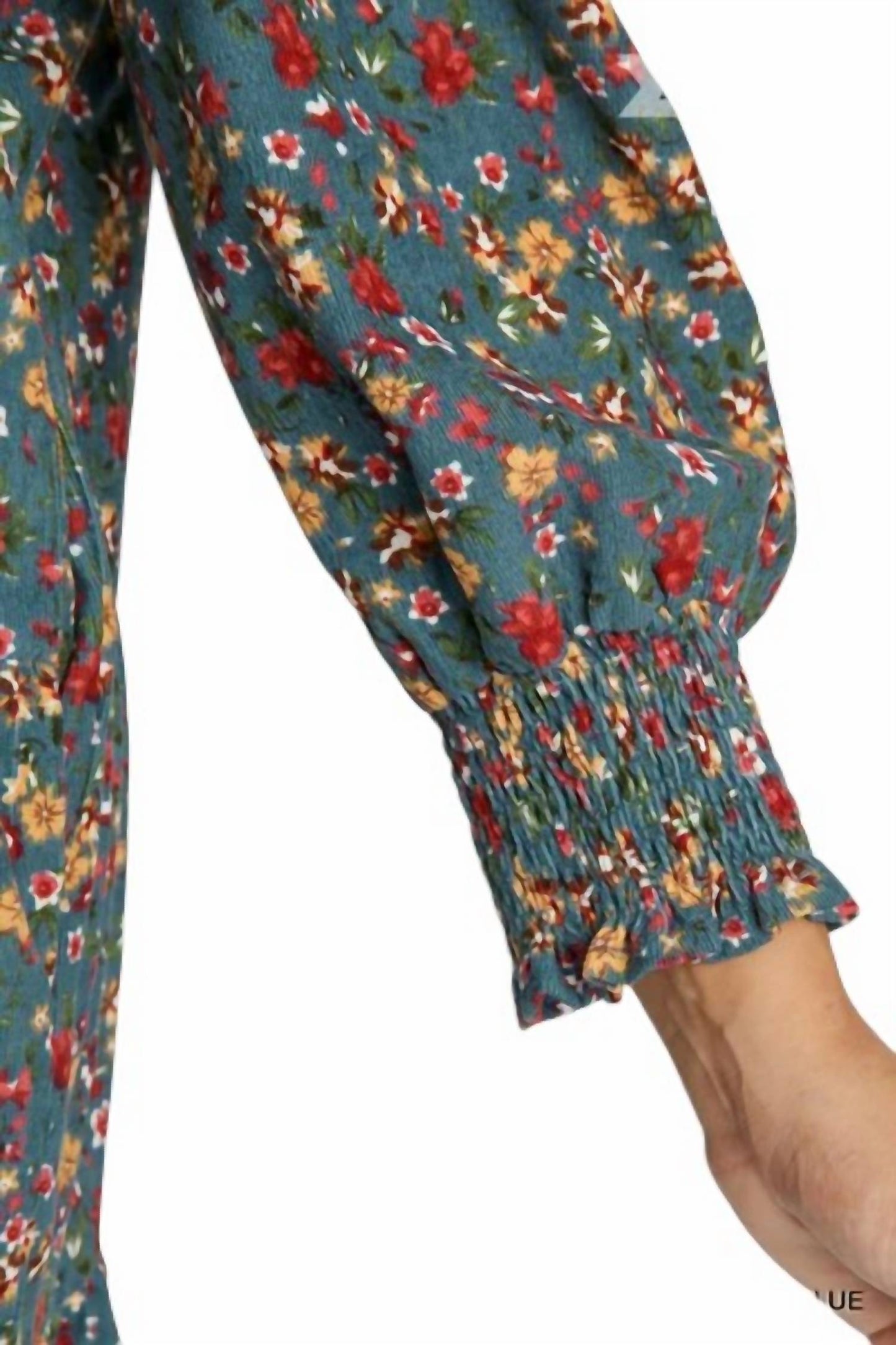 Umgee - Floral Corduroy Dress