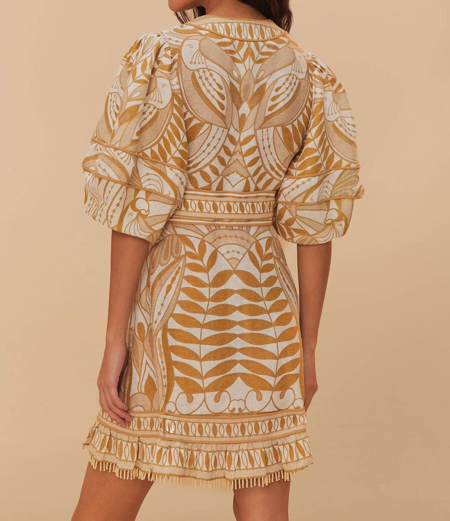 Farm Rio - Lace Nature Mini Dress
