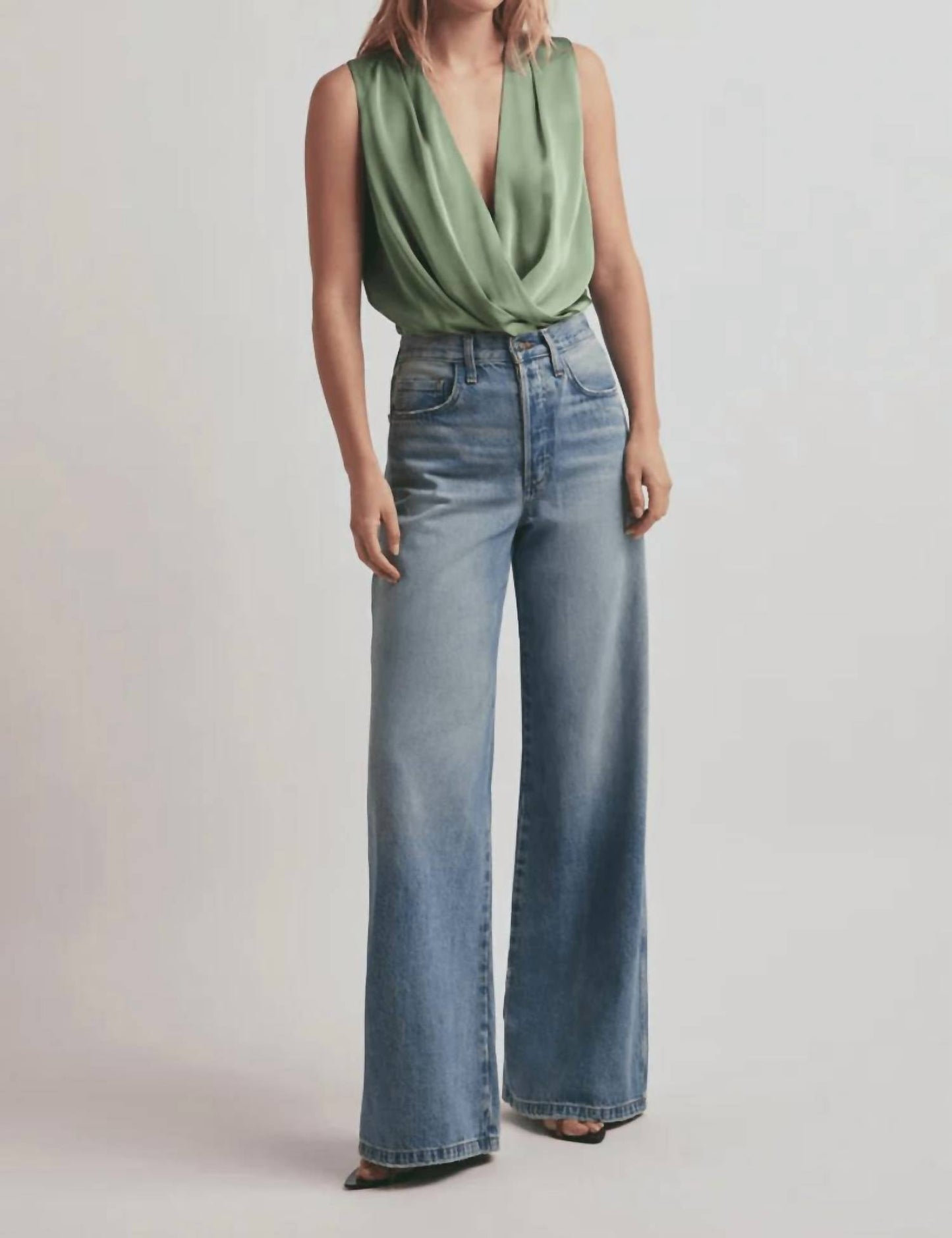Favorite Daughter - Masha Super High Rise Wide Leg Jeans