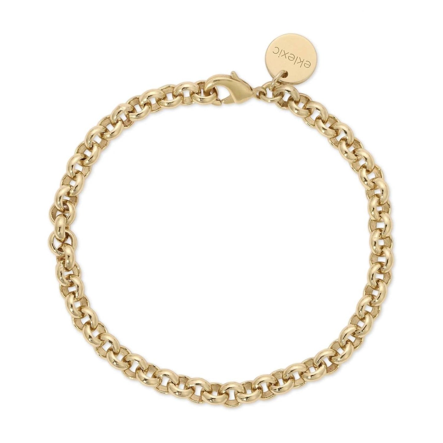 Eklexic - Women's Micro Royal Rolo Chain Bracelet